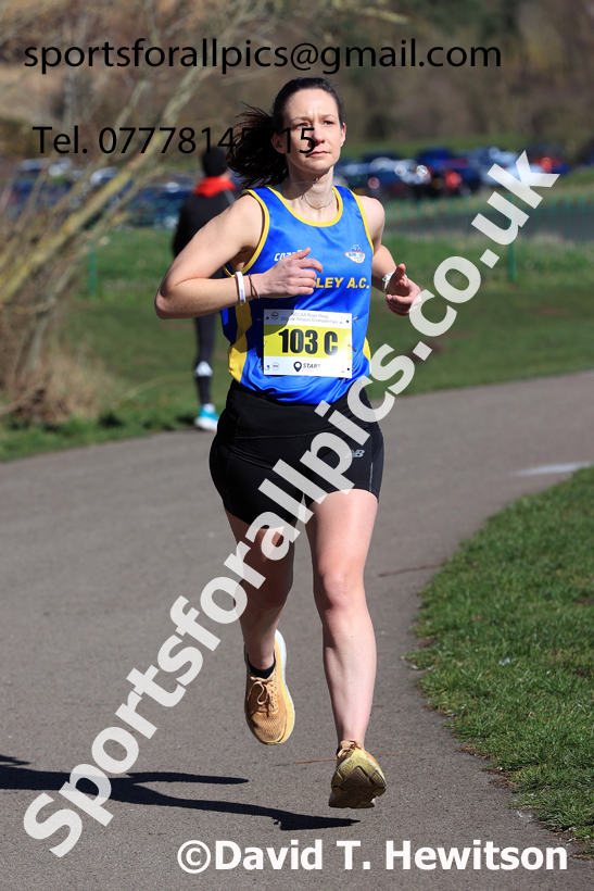 Senior Womens 2026 NECAA Royal Signals Road Relays, Hetton Lyons Country Park, Hetton le Hole. Photo: David T. Hewitson/Sports for All Pics